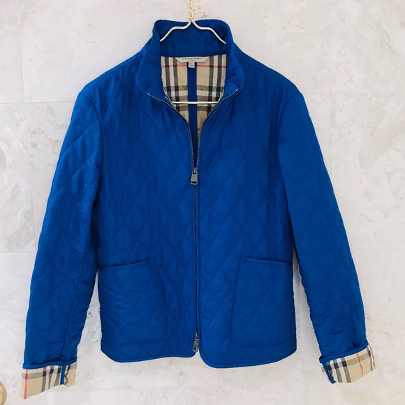 Burberry Jackets & Blazers - BURBERRY {M} Jacket Nova Check Quilted Blue